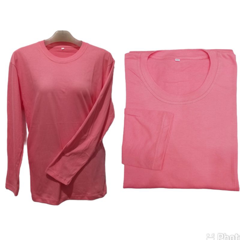 Promo Tshirt Kaos Oblong Lengan Panjang Seragaman Kaos Lengan Panjang