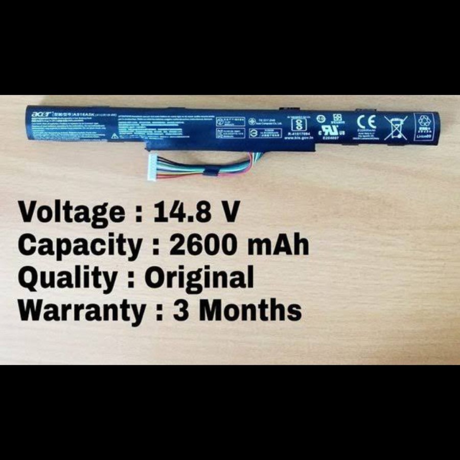Baterai Acer E5-476G AS16A5K AS16A7K AS16A8K ORIGINAL