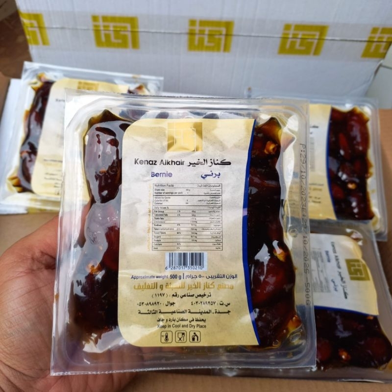 

kurma pres kurma Bernie vacum basah 500gr exp 29 okt 2025 kurma lembut