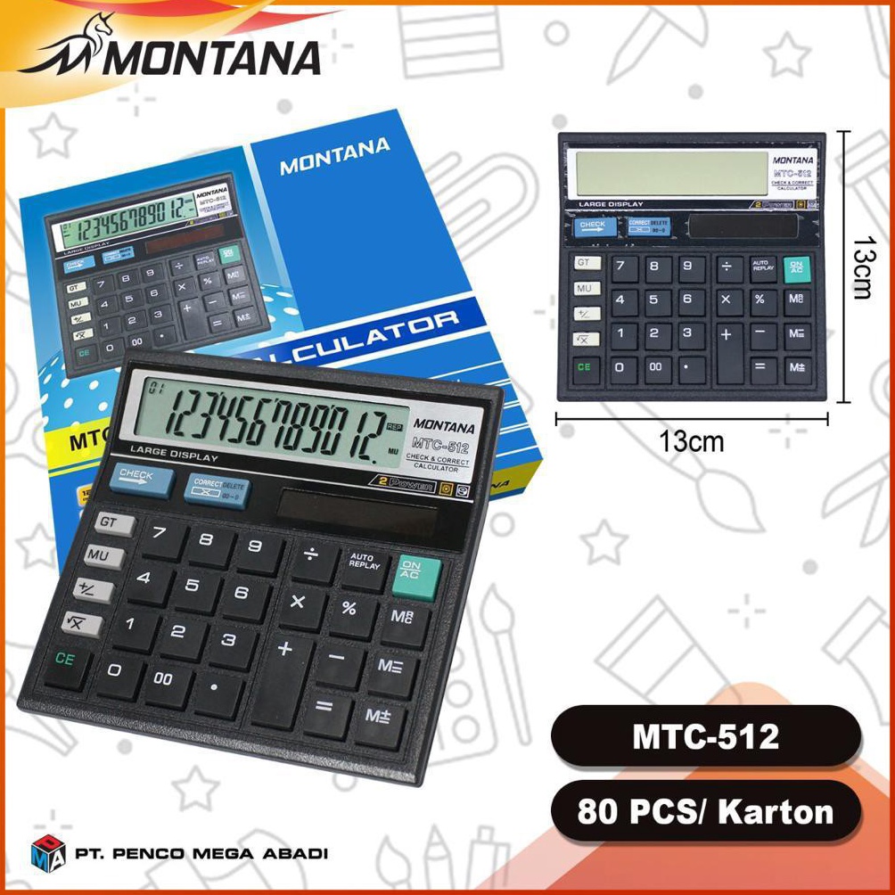 

Promo Kalkulator calculator MTC512 12 digit harga distributor YCJ