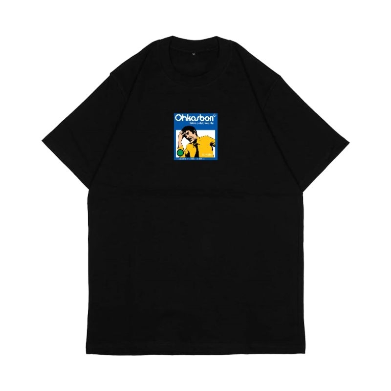 kaos OHKASBON black tshirt