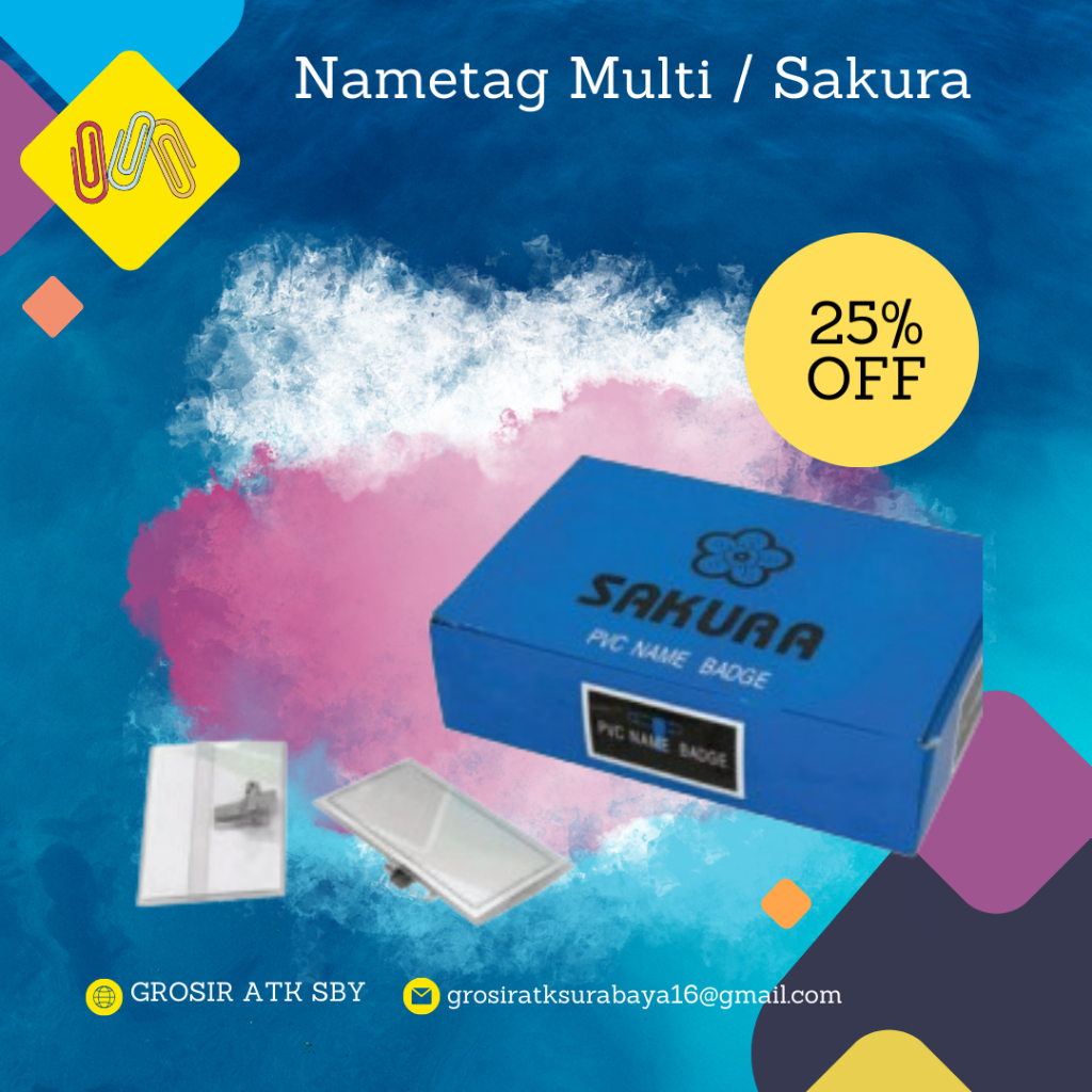 

Nametag Multi / Sakura (Harga Tertera per 200 pcs)