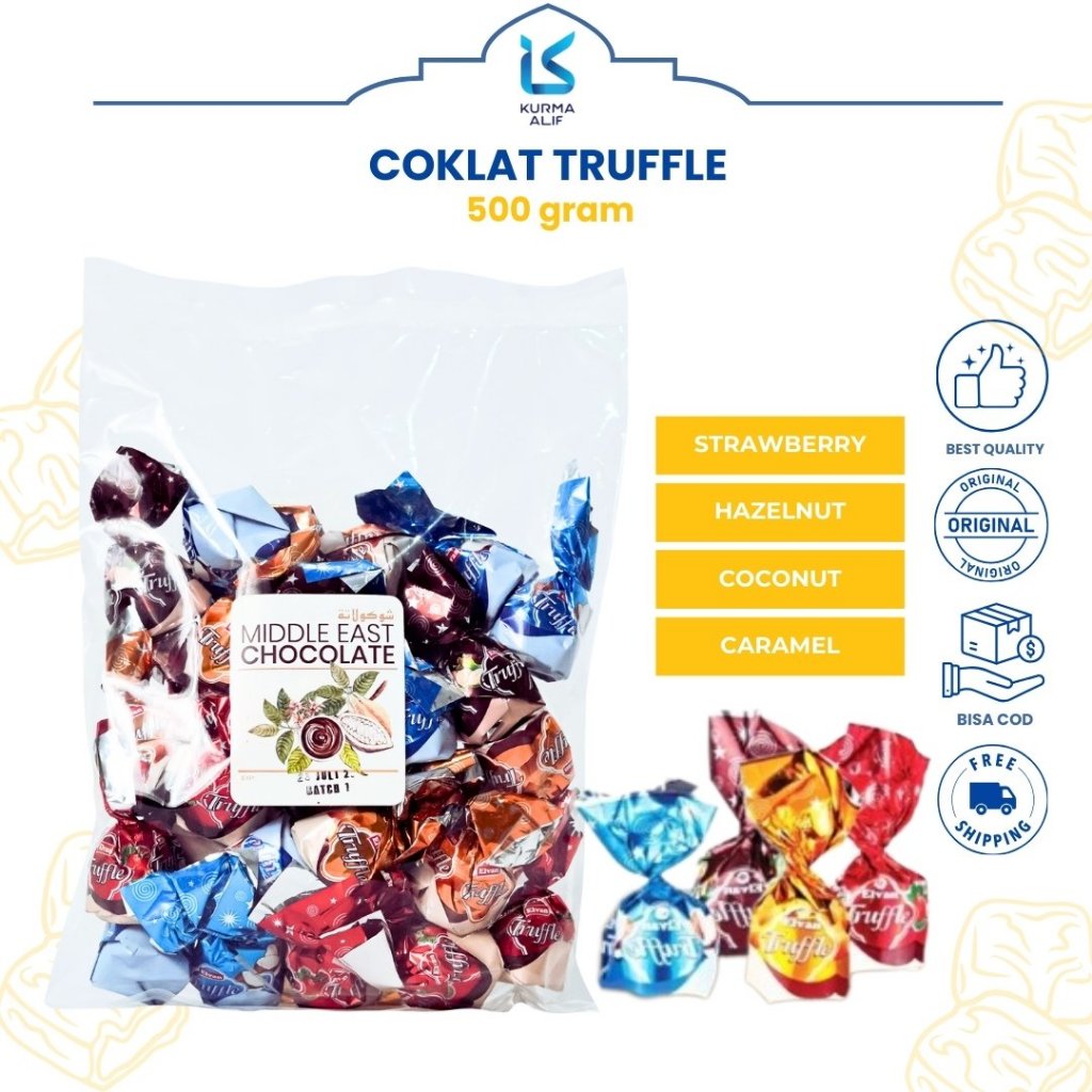 

Coklat Arab Truffle 500 gram Coklat Turki Elvan Trufle Oleh Oleh Haji Umroh