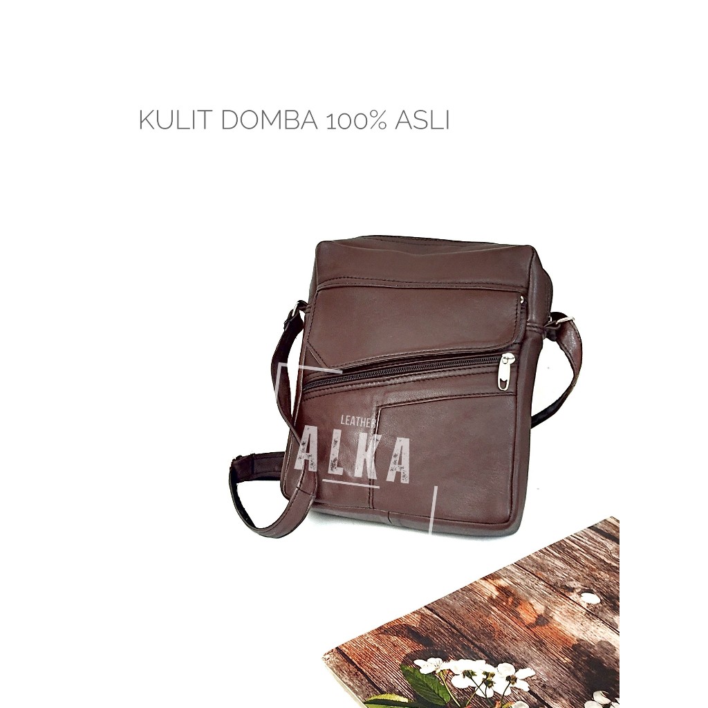 Tas Pria Laki Laki Selempang Kulit Asli
