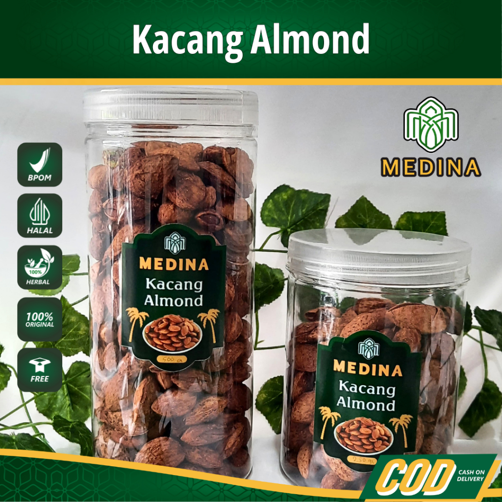 

Kacang Almond Susu 500Gr 250Gr | Kacang Almond Roasted Arab Milk Flavour | Oleh-oleh Haji & Umroh