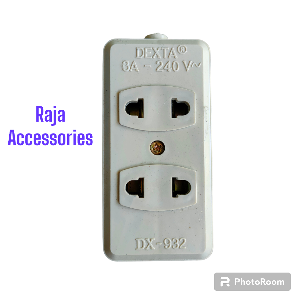 STOP KONTAK GEPENG DEXTA 2 LUBANG