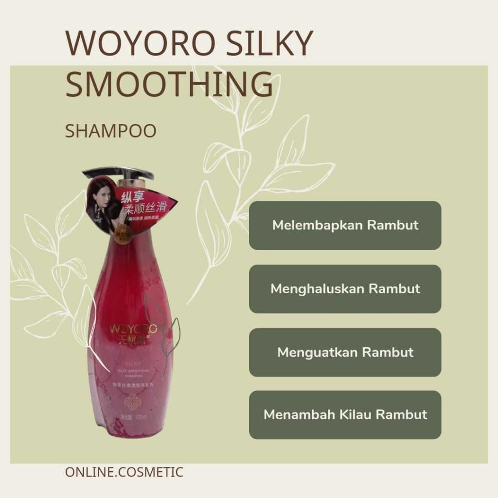 WOYORO SILKY SMOOTHING uk 420 ml - Shampo Treatment Khusus Setelah Smoothing