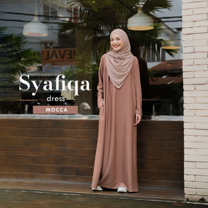 Syafiqa Dress by Naisha Hijrah Official|GAMIS REMAJA|GAMIS KEKINIAN|OUTFIT KULIAH|OUTFIT ISLAMI|GAMI