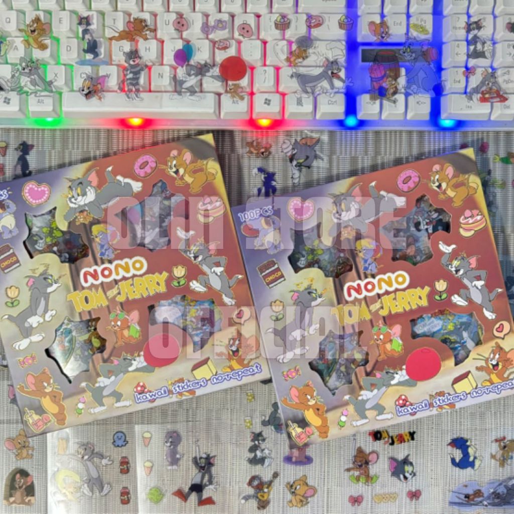 

Sticker Nono Viral Tom & Jerry Stiker Kartun Lucu Isi 100 Lembar