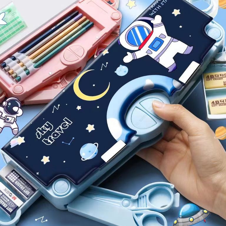 

ART K93V Tempat Pensil Multifungsi Motif Untuk Anak Kotak Pensil Pola Kartun Lapisan Ganda dan Tunggal dengan Rautan Kapasitas