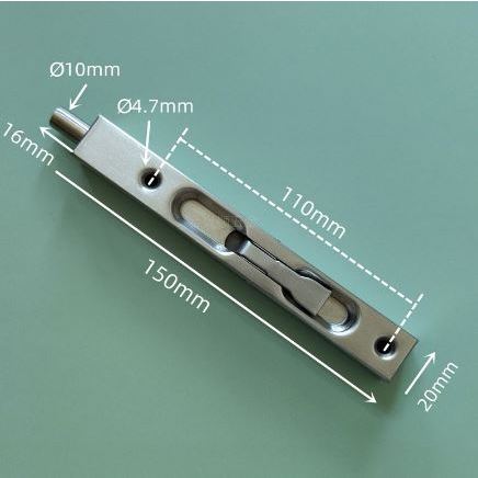 6 inch Stainless Grendeltanam Pintu Panjang / Slot Pintu Tanam Termurah Berkualitas