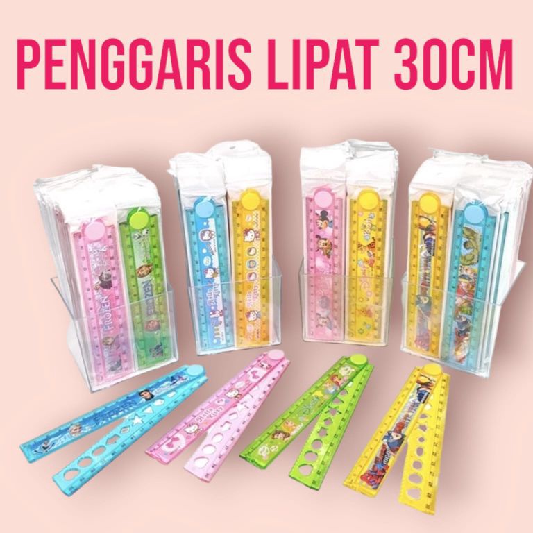 

ART Q22U 1 Lusin Penggaris Plastik Lipat Karakter 3cm menjadi 15cm