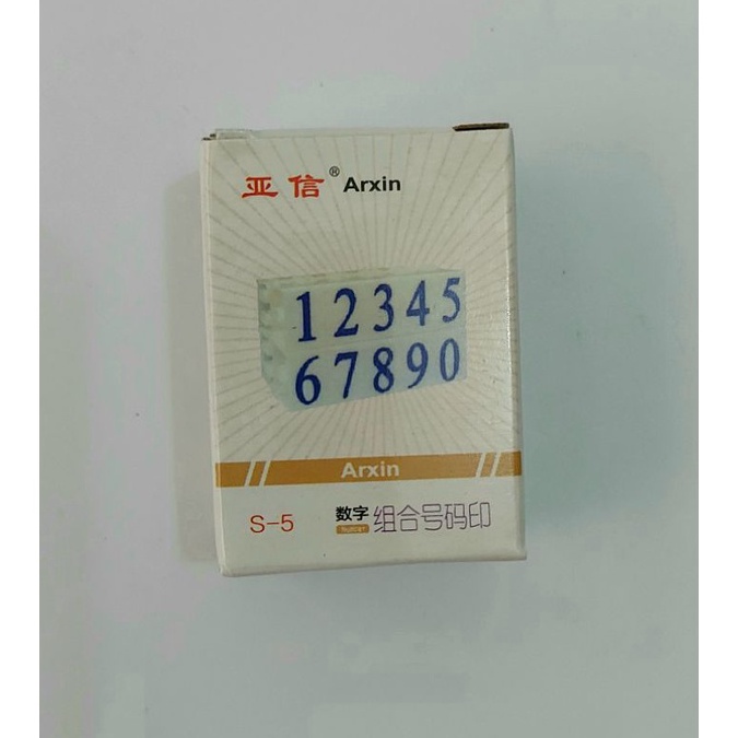 

ART M3W Stempel Angka Rakitan S5 Stempel Number Rakitan 1 Digit Stempel Karet Motif Angka Bongkar Pasang