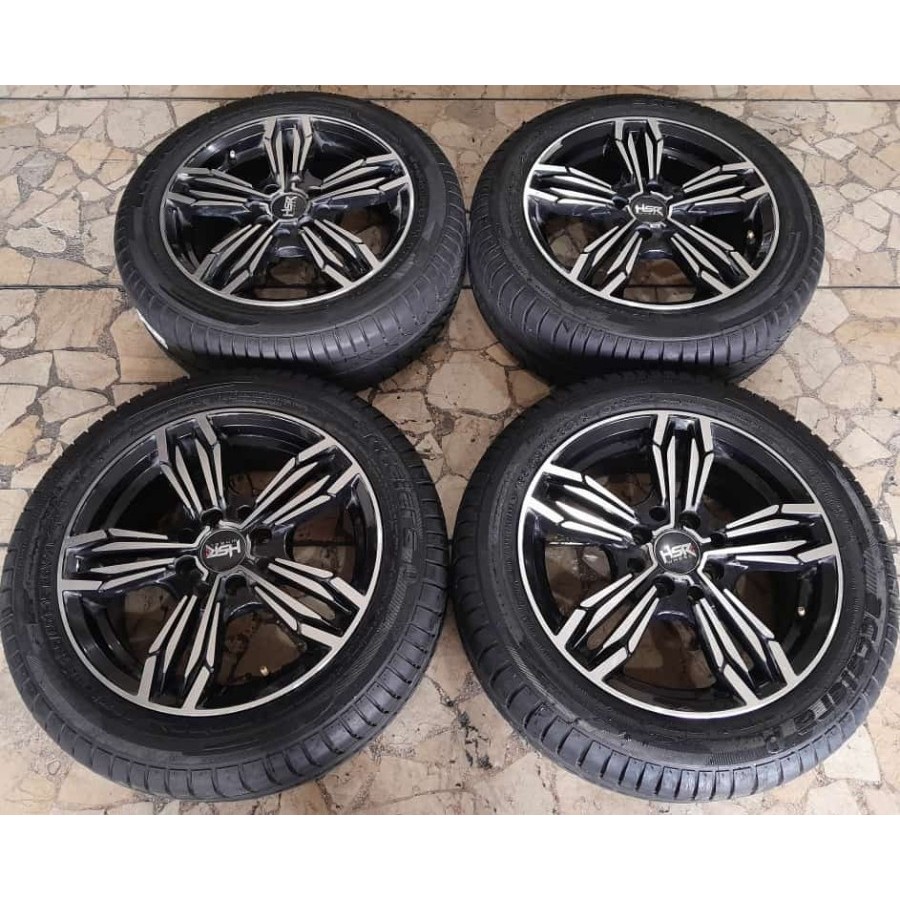 Velg Mobil Bekas Ring 15 Lubang 4 MERKIN R15X6 8X100-114,3 ET35 BAN 185 60 R15