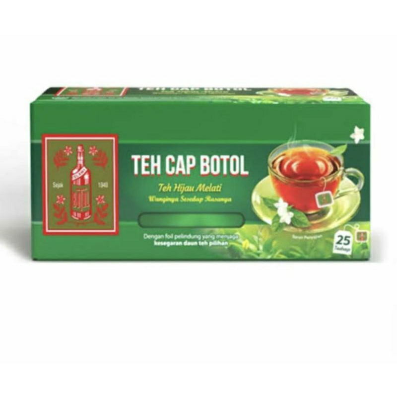 

teh cap botol hijau celup 25's
