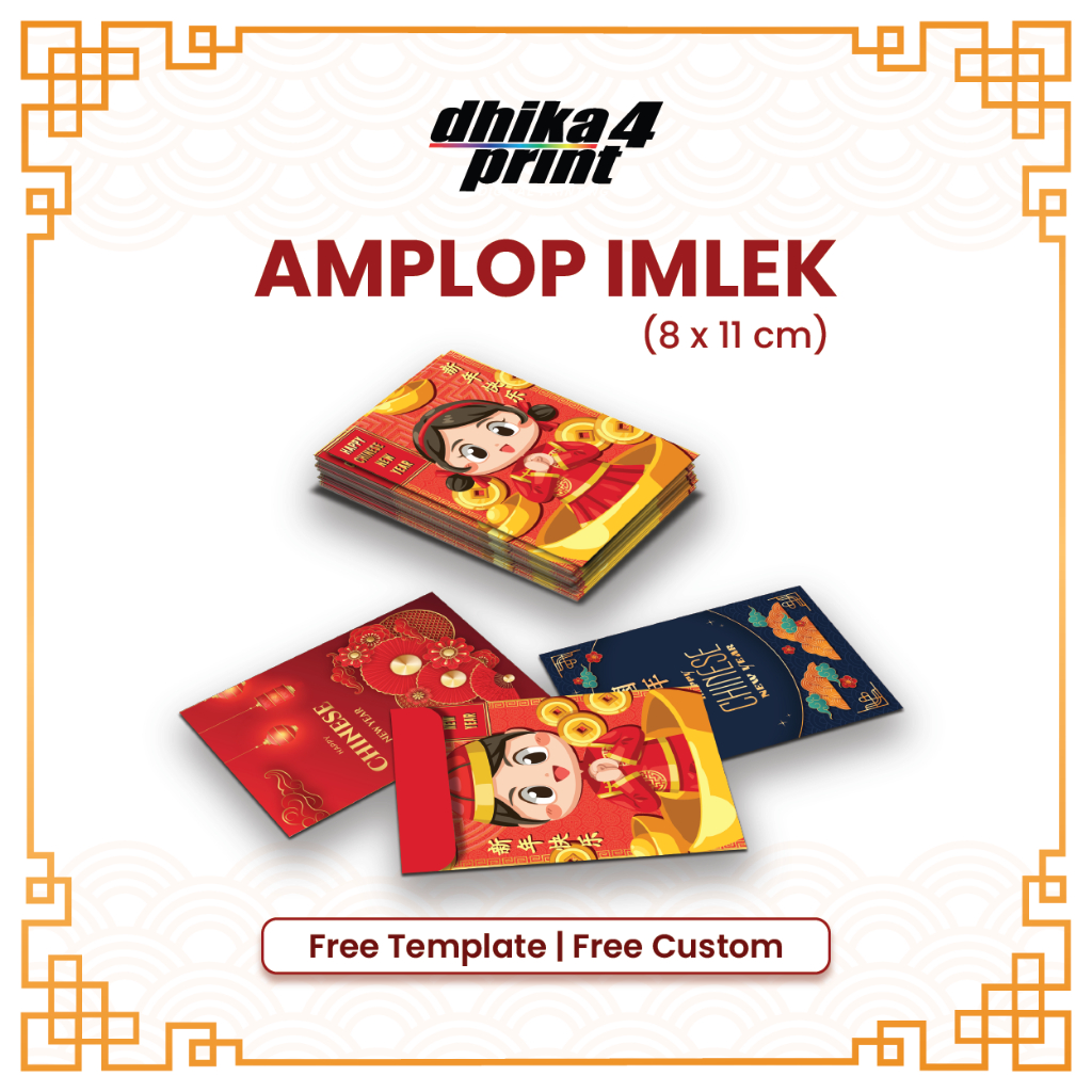 

Angpao Imlek Chinese New Year / Cetak Amplop Angpao Custom Print