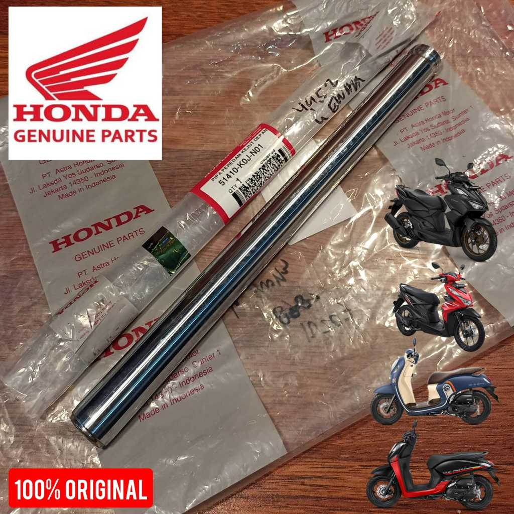AS SHOCK DEPAN GENIO BEAT 2021 VARIO 160 SCOOPY 2021 ORIGINAL 51410K0JN01 PIPE COMP FRONT FORK - HON