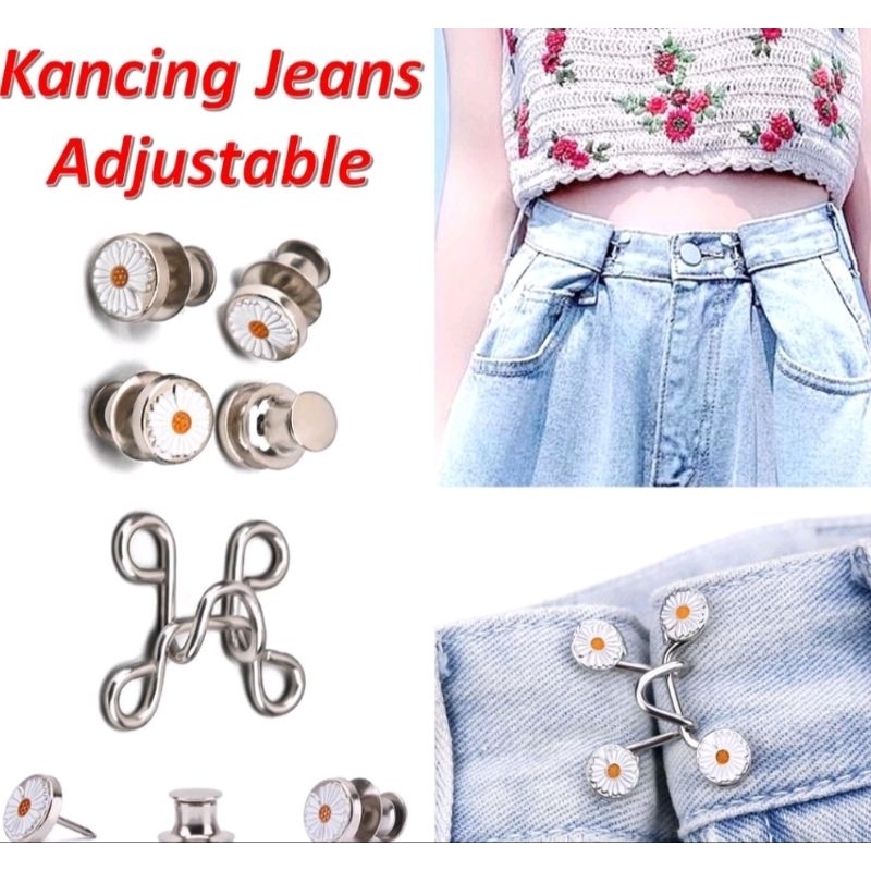 KANCING KAIT JEANS UNTUK CELANA KEBESARAN
