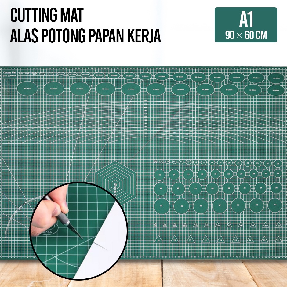 

ART O76W Working Pad Cutting Mat A1 Alas Potong Papan Kerja A1 9 x 6 cm