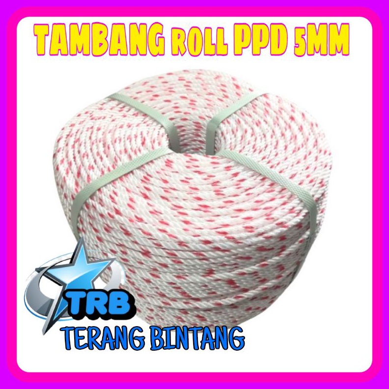 

ART S67N TAMBANG PPD 5MM PANJANG 5METERTALI TAMBANG TRUKTALI PLASTIKTAMBANG PENGIKAT BARANG