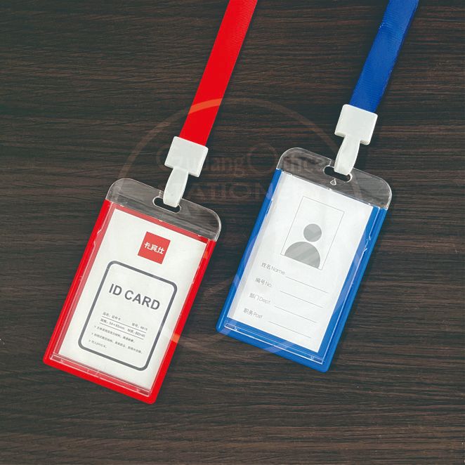 

ID CARD HOLDER / ID CARD SET ACRILIC WITH ROPE 1,5 CM 6028 / NAMETAG / KEPLEK ID CARD