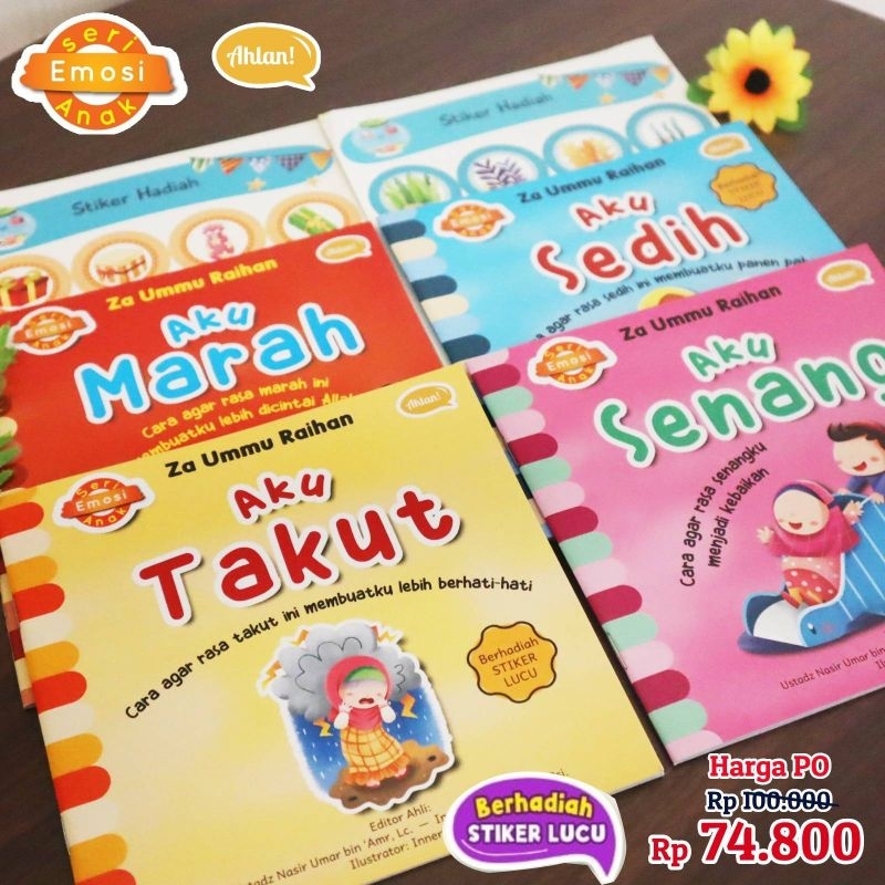 PO Buku Anak | Seri Emosi Anak Ahlan