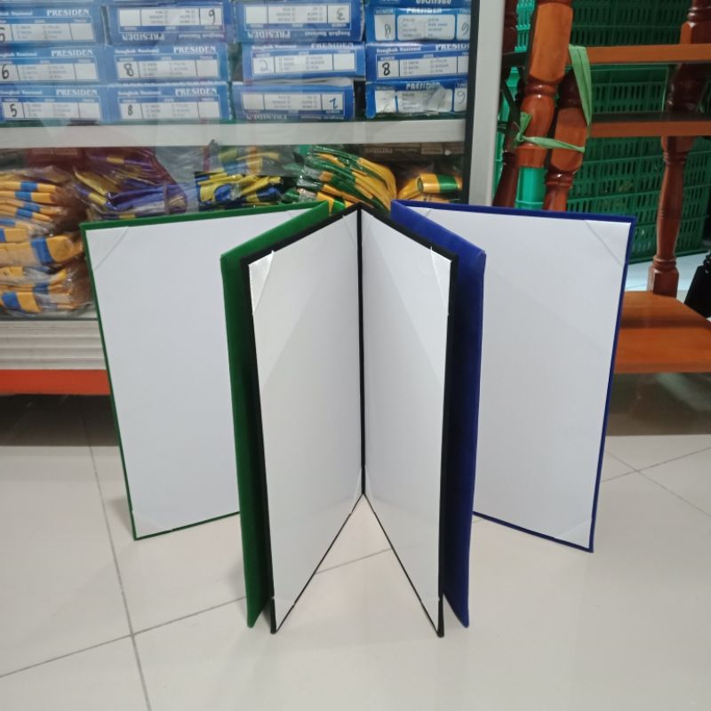 

Map bludru polos upacara sekolah, kantor ukuran(A4)