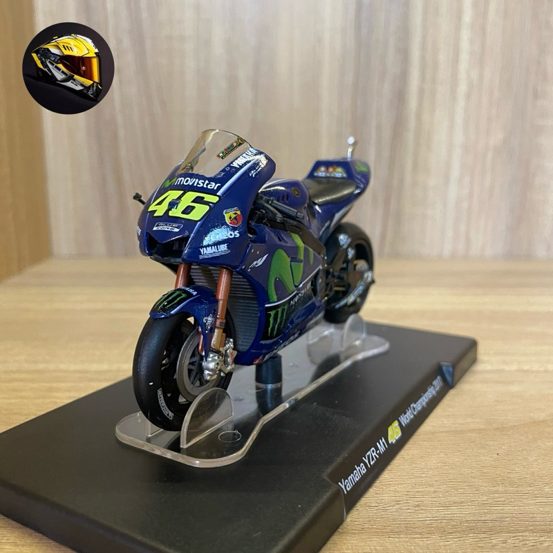 diecast miniatur motoGP rossi edition skala 1:18
