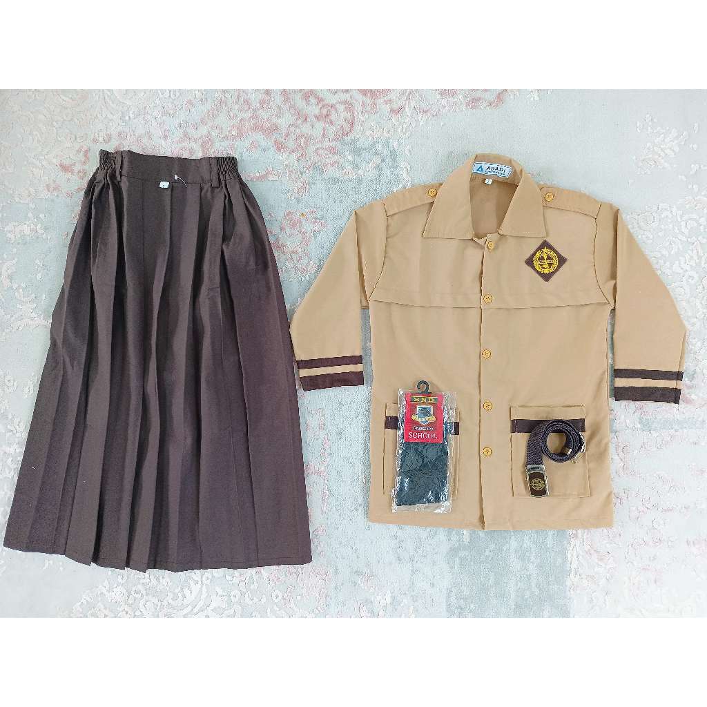 Setelan pramuka siaga cewe SD panjang kelas 1-6