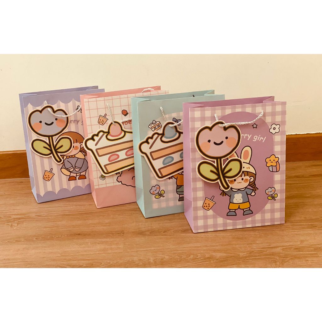 

SHOPPING BAG KANTONG KERTAS IMPORT STRAWBERRY GIRL