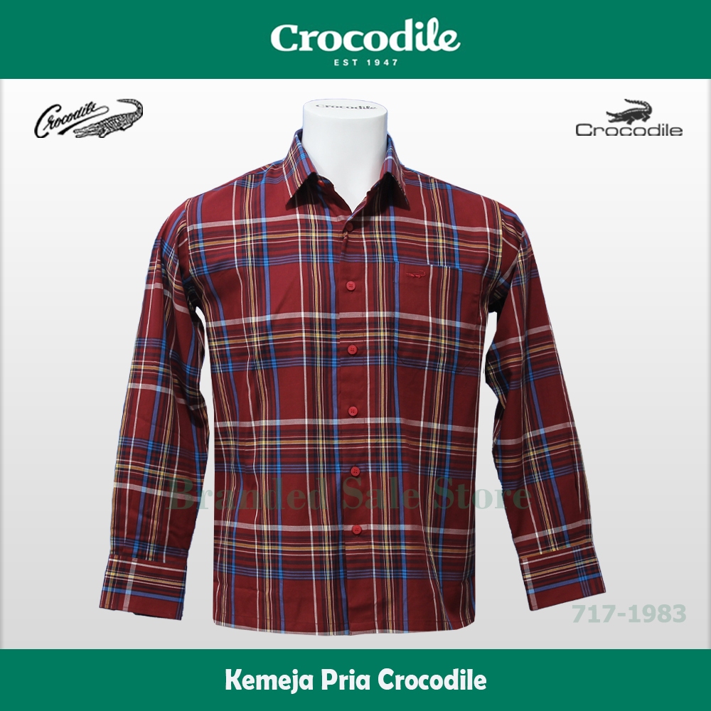 Kemeja Pria Lengan Panjang / Baju Lengan Panjang Crocodile 717-1983-10