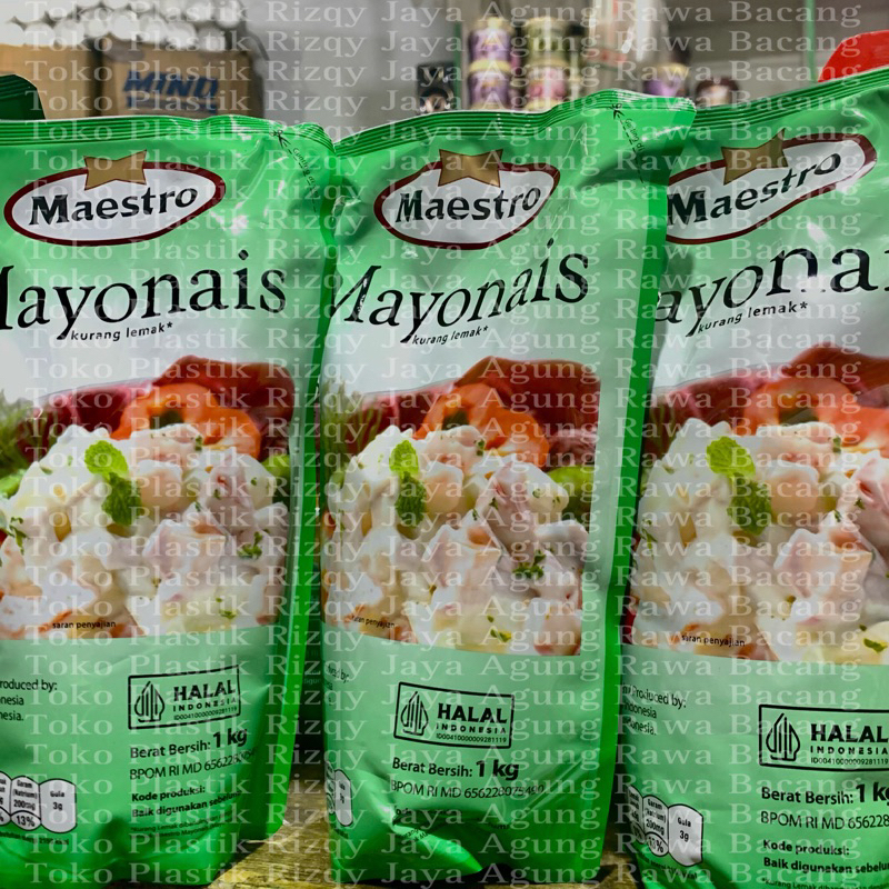 

Mayonais Maestro Original rendah lemak 1kg & 180gr