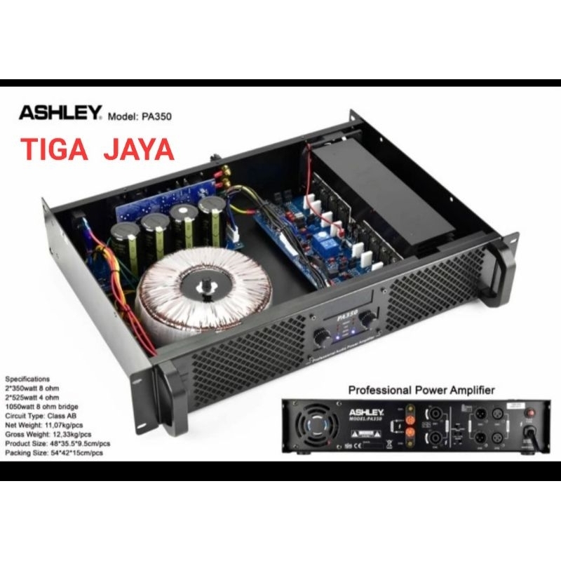 Power Amplifier Ashley PA 350 PA350 Power Ampli Ashley Ori Baru