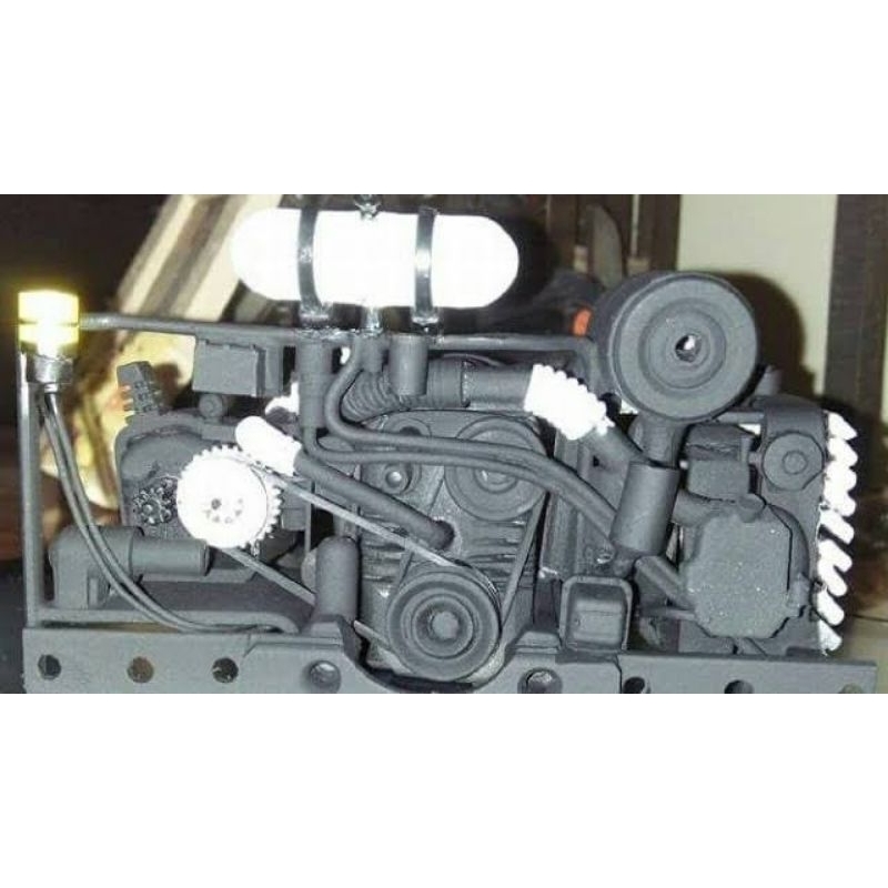 Replika engine mesin miniatur bus skala 1:20
