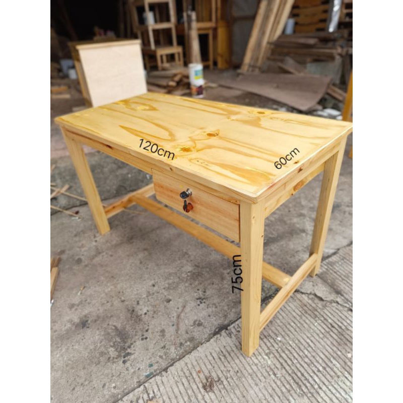 meja laci kayu jati belanda/ meja kerja/meja serbaguna