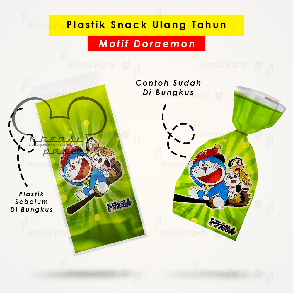 

Plastik Ultah Doraemon / Plastik Snack / Plastik Bingkisan / Plastik Souvenir