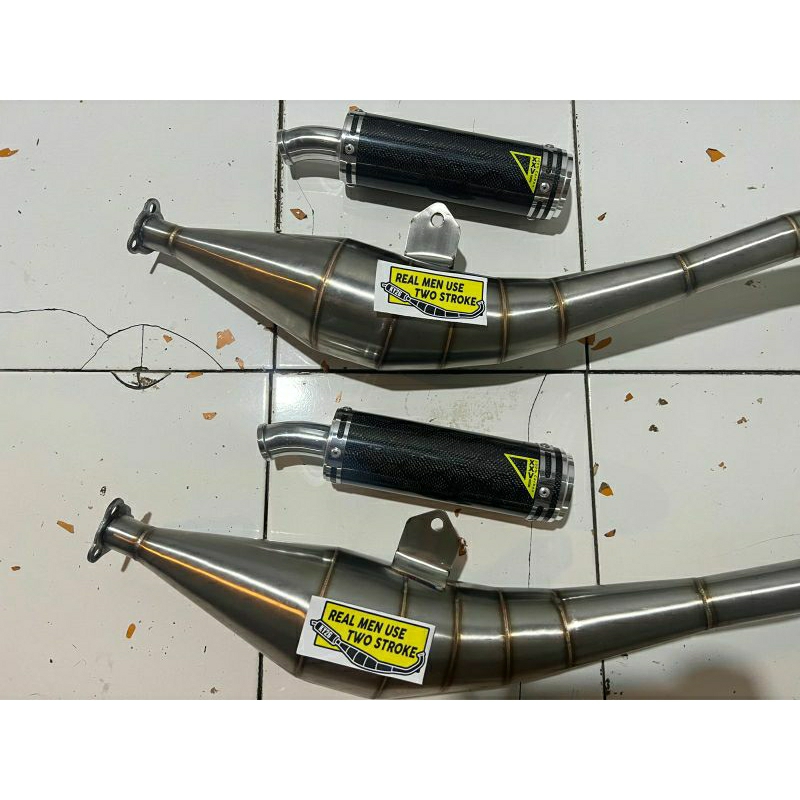 Knalpot Kolong Samping Yamaha F1ZR Force1 FIZR Full Stainles Silencer Karbon Hexagon By KY26 Project