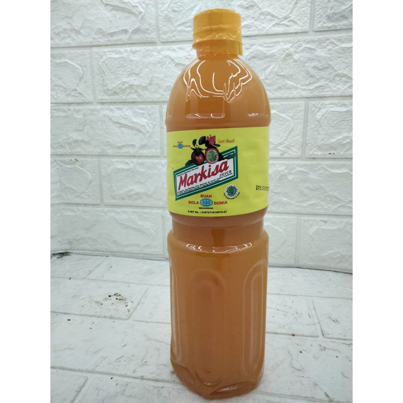 sirup markisa Bola Buah Dunia asli 100% Makassar isi 1 liter  1 botol