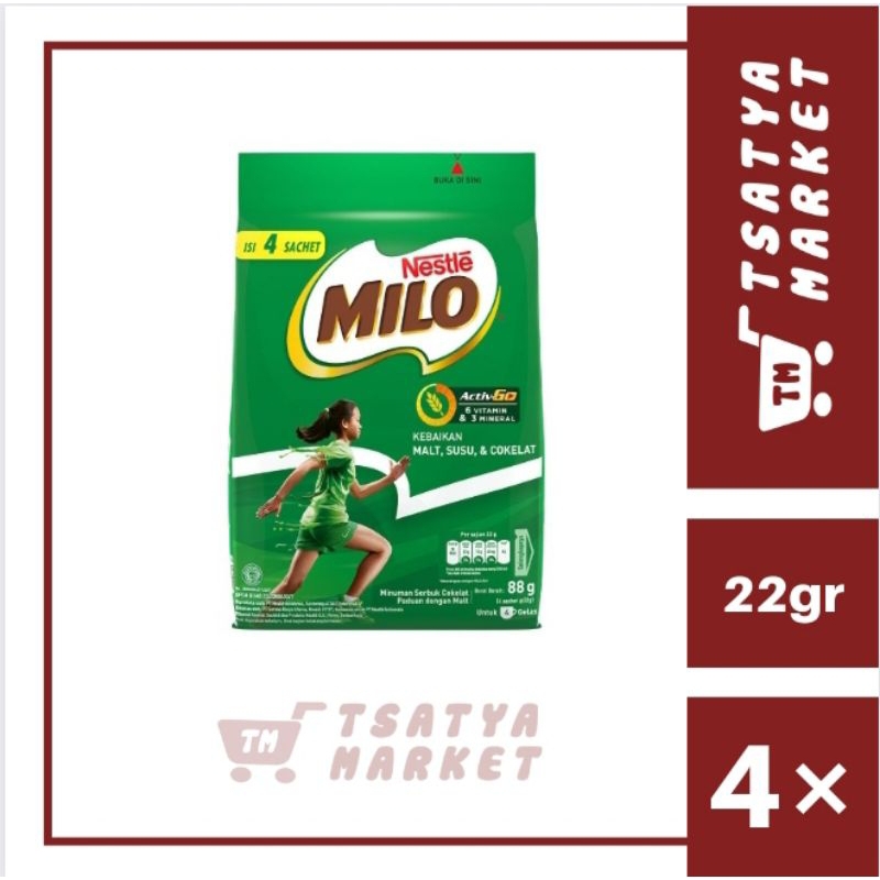 

MILO BAG 4 X 22GR