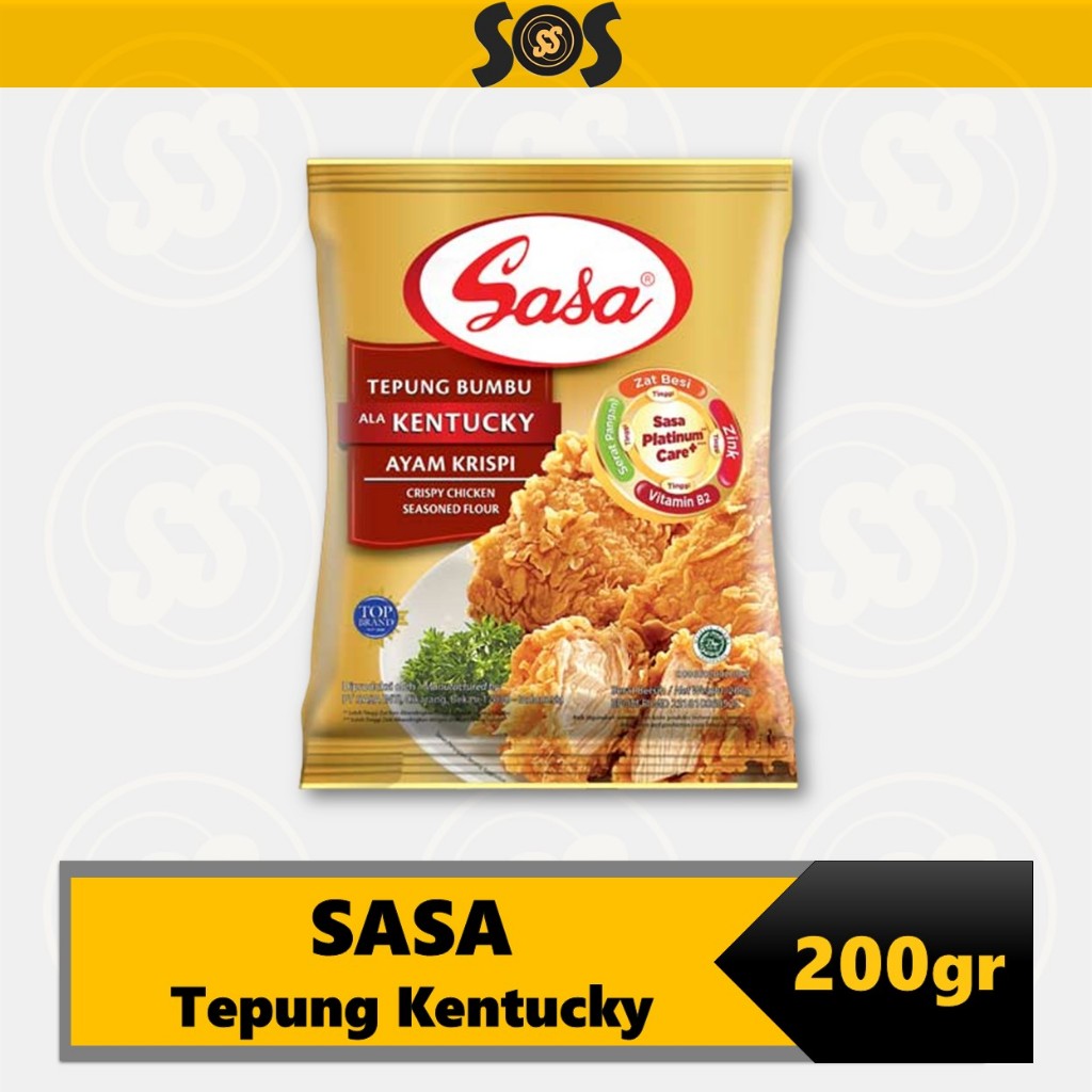 

Sasa Tepung Bumbu Kentucky 200 gr Tepung Bumbu Bervitamin