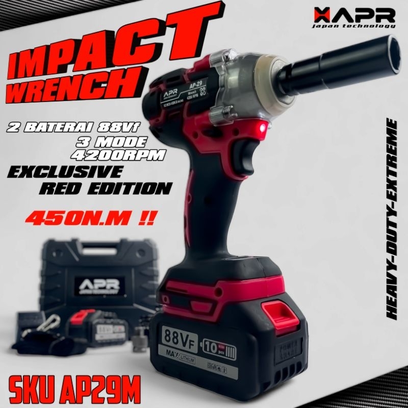Impact Wrench 48V 450NM APR JAPAN UPGRADE FACELIFT LIMITED RED EDITION AP29M