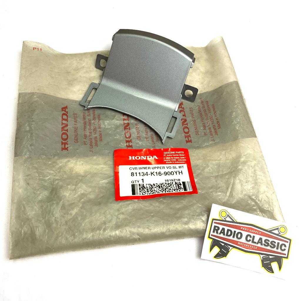 Cover Inner Upper Caver Tebeng Dashboard Kecil Honda Scoopy eSP K16 Abu-Abu 2015-2017 Ori Ahm 81134K