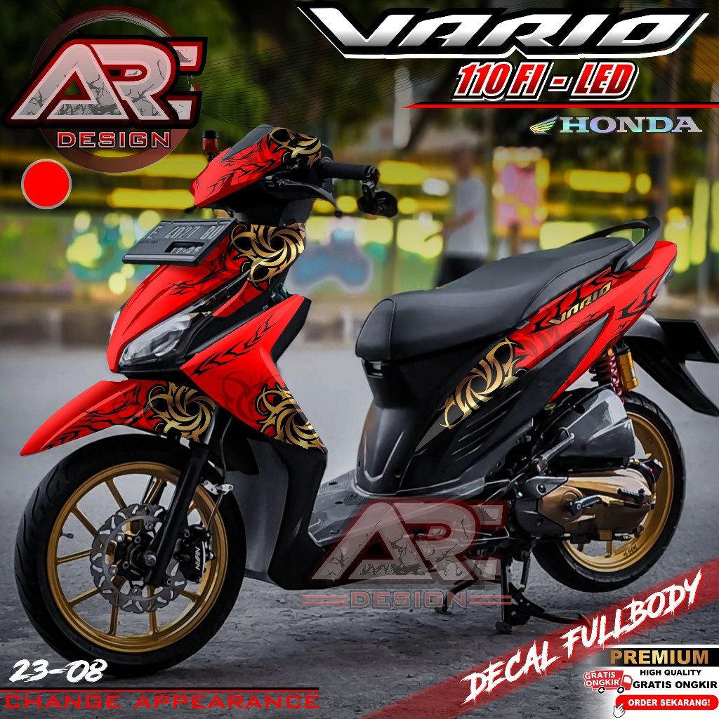 (COD) TERBARU Decal Sticker Honda Vario FI 110 LED Full body - Stiker Skotlet Modifikasi Variasi Str