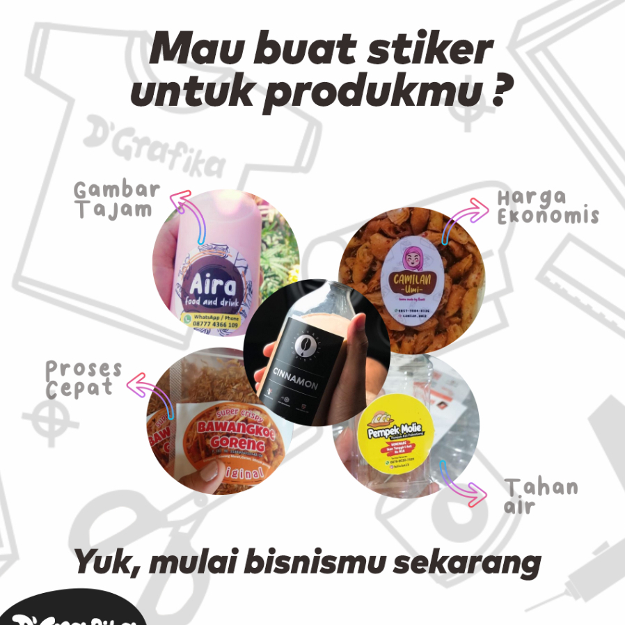 

Stiker untuk produk ukuran A3