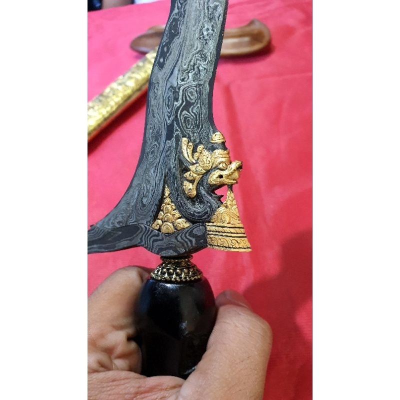 Keris Nogo Sosro luk 11 Kinatah Emas Asli