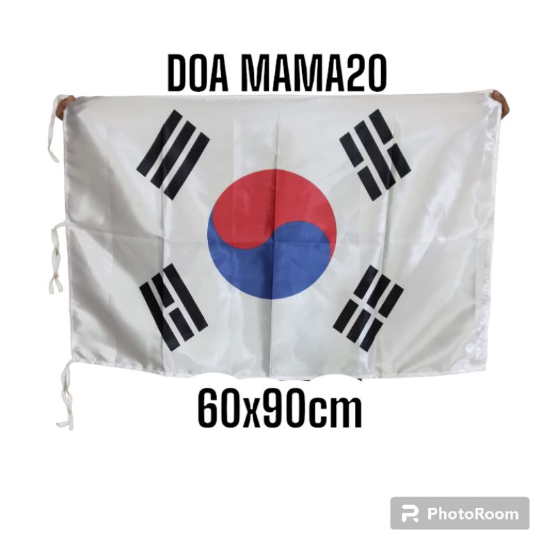 

bendera negara Korea Selatan bahan satin