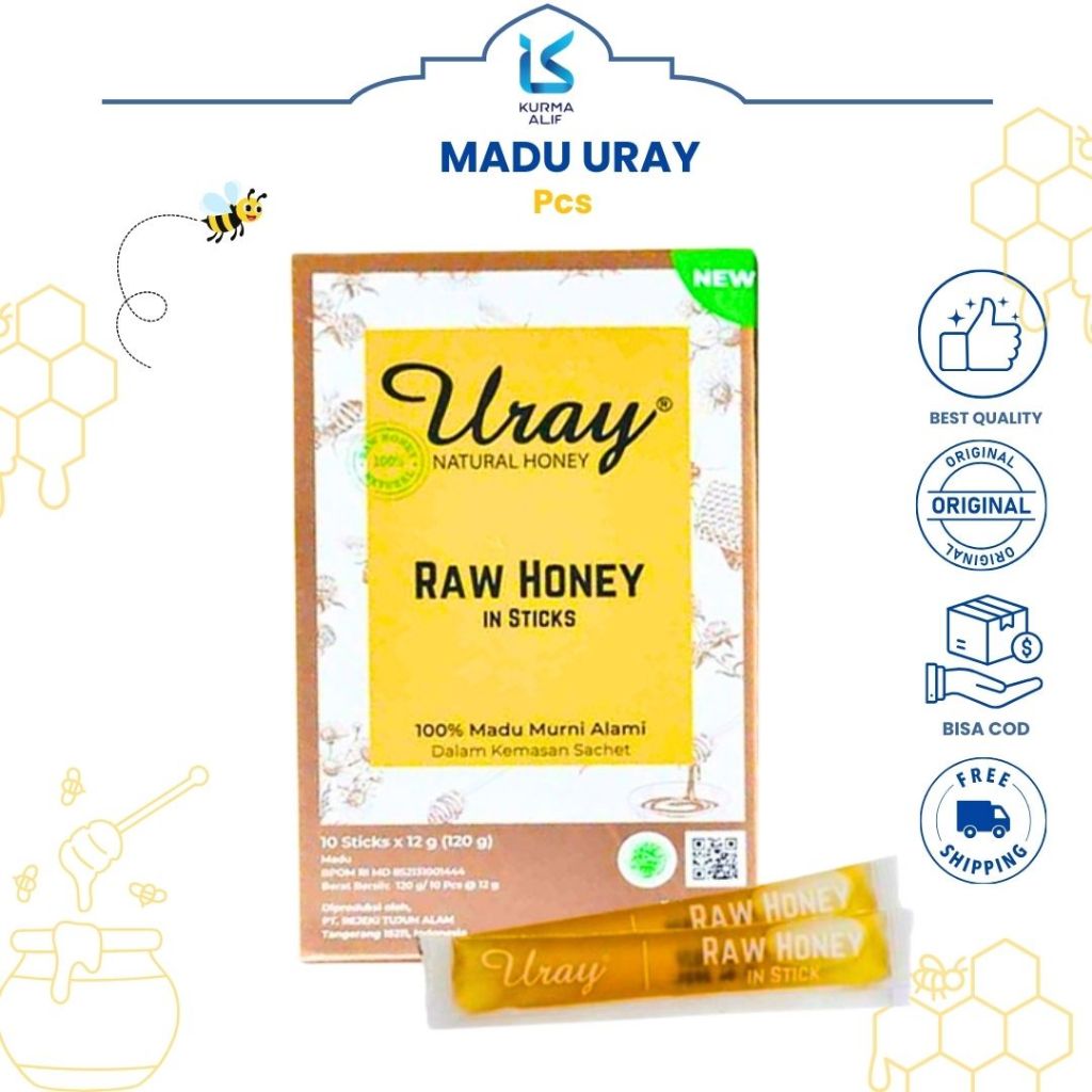 

Madu Uray Sachet PCS | Madu Hutan Asli Natural Honey Grade A