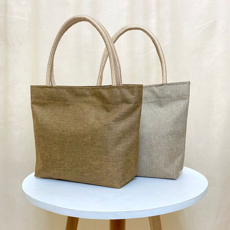 Tas Jinjing Tali Sumbu Mini Handbag kecil Tas Mukena Tas Tote Bahan Denim Tebal anti air