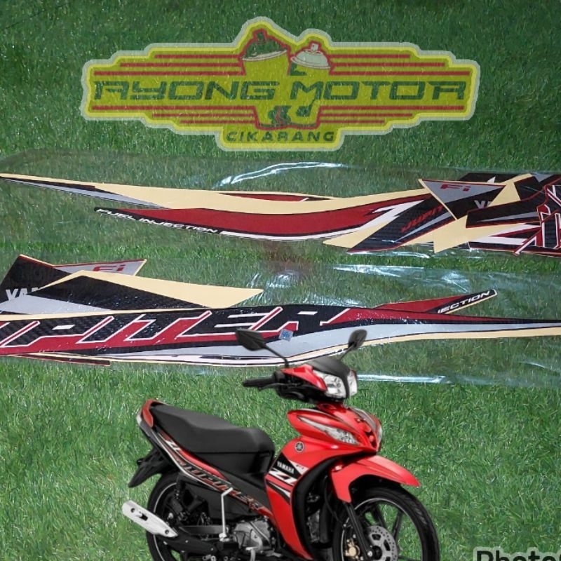 Striping Yamaha Jupiter Z1 2021 Merah Hitam