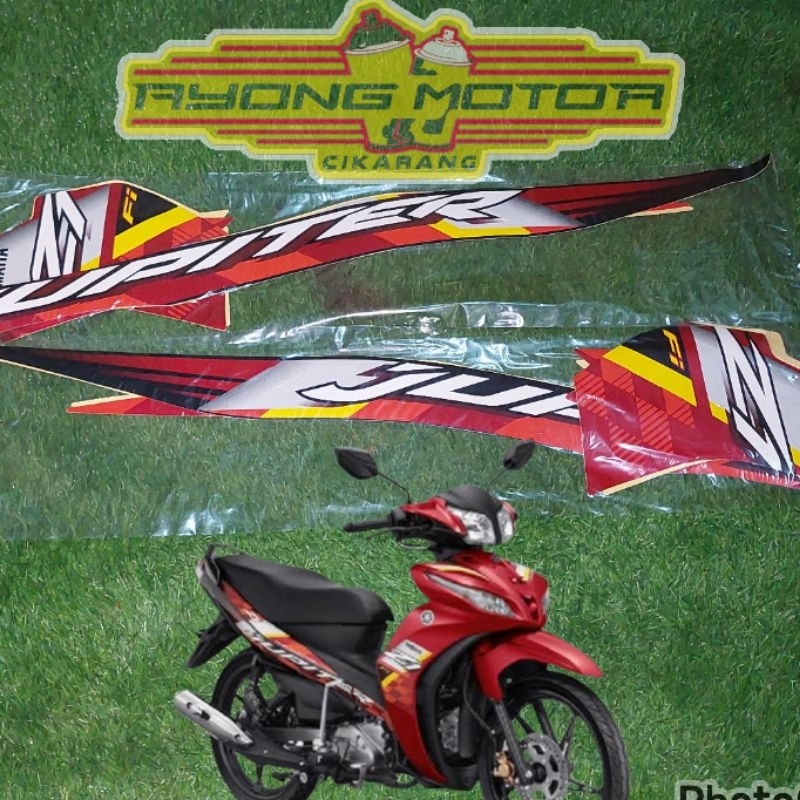 Striping Yamaha Jupiter Z1 2023 Merah Hitam